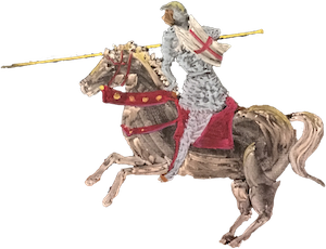 knight riding on horse